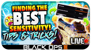 "BEST SENSITIVITY TO USE FOR BLACK OPS 3!" IMPROVE YOUR AIM TIPS LIVE ★ (BO3: Best Sensitivity Tips)