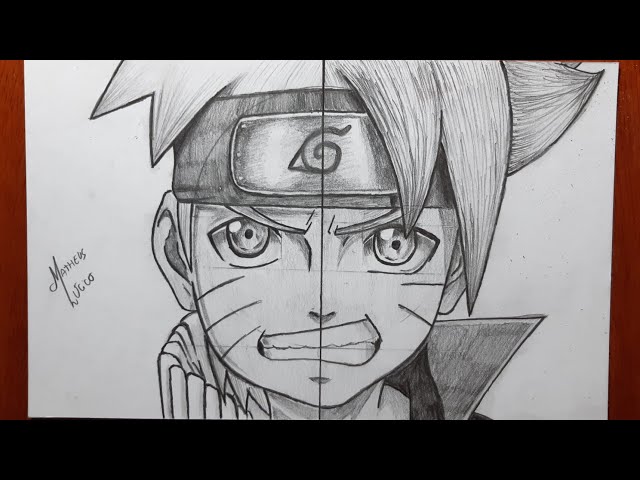 Como desenhar Boruto Uzumaki passo a passo - parte 1, Simba Draws