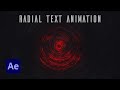 Radial Text Animation Tutorial in After Effects | After Effects Tutorial