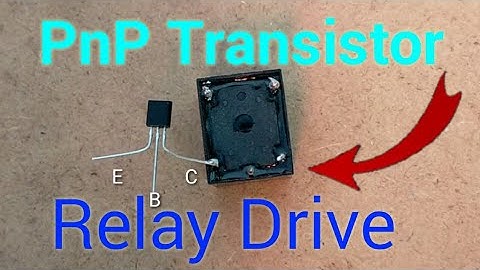 PNPTransistor based DC Relay Drive make | Triggering source (-)voltage