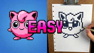 JIGGLYPUFF PIXEL ART DRAWING | POKEMON 30TH ANNIVERSARY screenshot 5