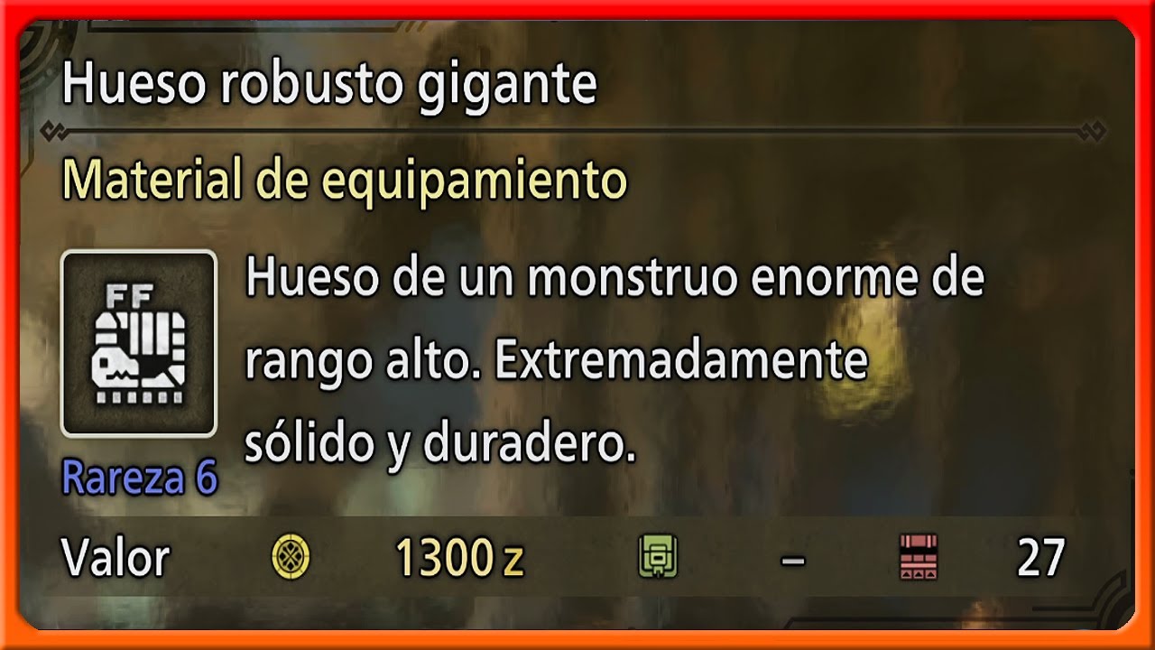 Monster Hunter Wilds ¿Dónde obtener Hueso robusto gigante y Hueso