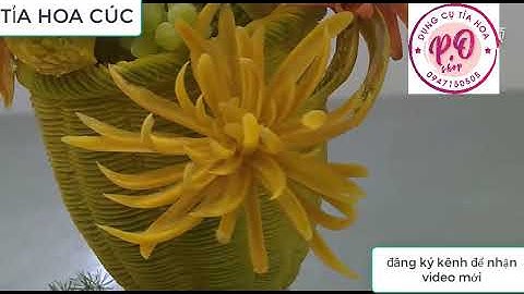 Hướng dẫn cách cắt tỉa hoa cúc từ bí đỏ _ How to prune chrysanthemums from the pumpkin