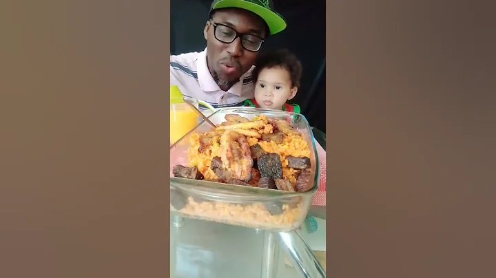 BRITISH TRY NIGERIAN FOOD |NIGERIAN PARTY JOLLOF RICE |DODO |AFRICAN FOOD |AFRICAN FOOD MUKBANG|ASMR