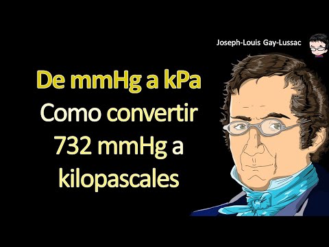 Como convertir 732 mmHg a kPa