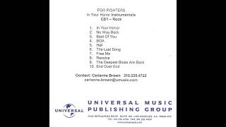 Foo Fighters - In Your Honor Instrumentals (Full CD1)
