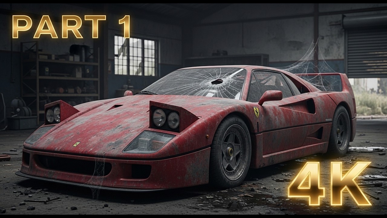 an Abandoned Ferrari F40… Can I Bring This Forgotten Legend Back to Life? | Full ASMR Restoration