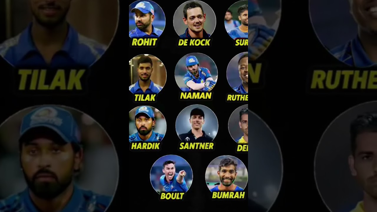 Mumbai Indians Squad | IPL 2026 (MI) ❤️&zwj;🔥 #shorts #cricket #ipl #trending #rohitsharma