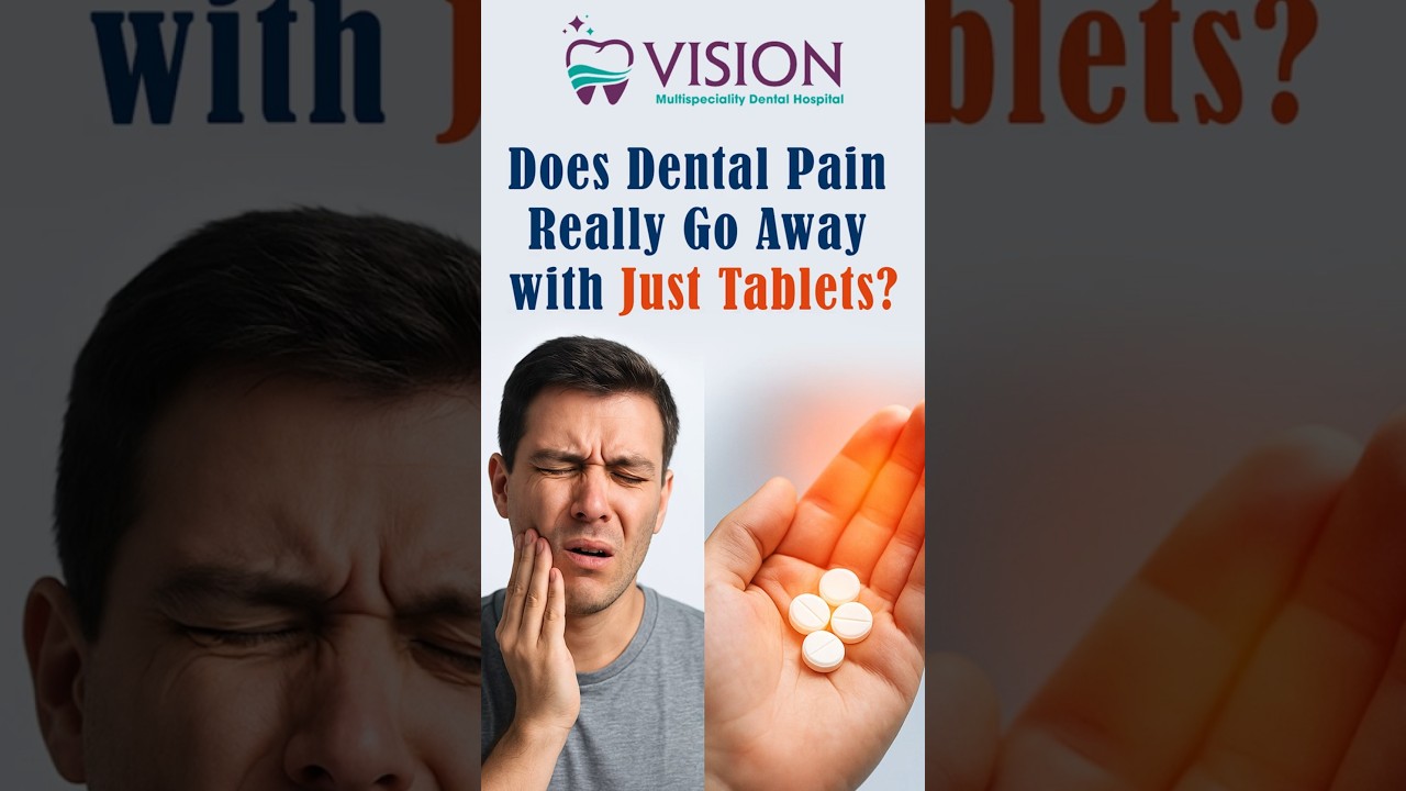 Dental pain may fade with tablets, but the real problem remains untreated. 🚫