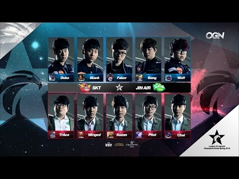 SKT vs JAG Game 1 Highlights - SK TELECOM T1 vs JIN AIR GREENWINGS - LCK Week 10 - SPRING 2016