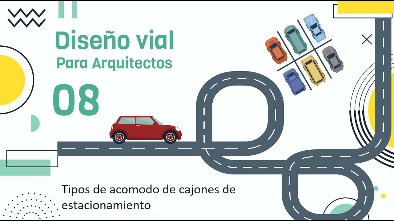Diseño vial para arquitectos 08 Tipo de de cajones de estacionamiento YouTube