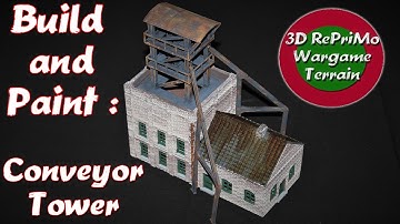 Tutorial:Build & Paint a 3D printed Conveyor Tower/Painting Guide/Bemalung Förderturm/WW2/Diorama
