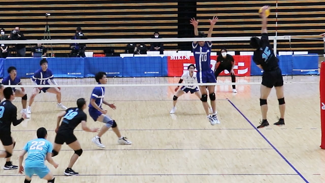 決勝戦  筑波大 vs 東海大 第２セット  垂水優芽、柳田歩輝、山本龍＜全日本インカレ2022＞＜男子バレーボール＞