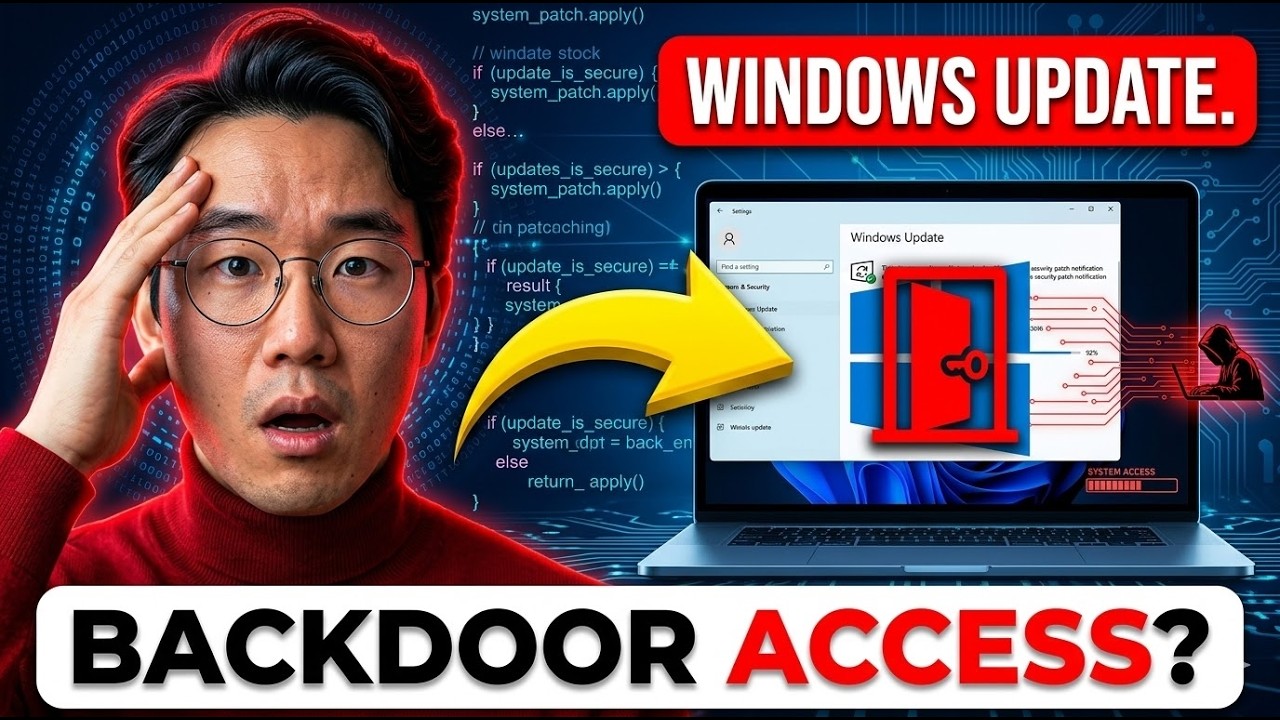 This Windows Update Gave Microsoft Backdoor Access Patch Now - YouTube
