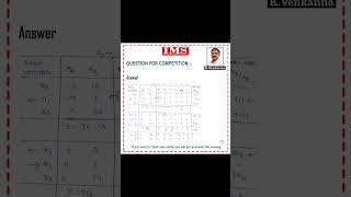 Ans.54 IMS (Institute of Mathematical Sciences) New Delhi #ias #ifos #mathematics #upsc #exam