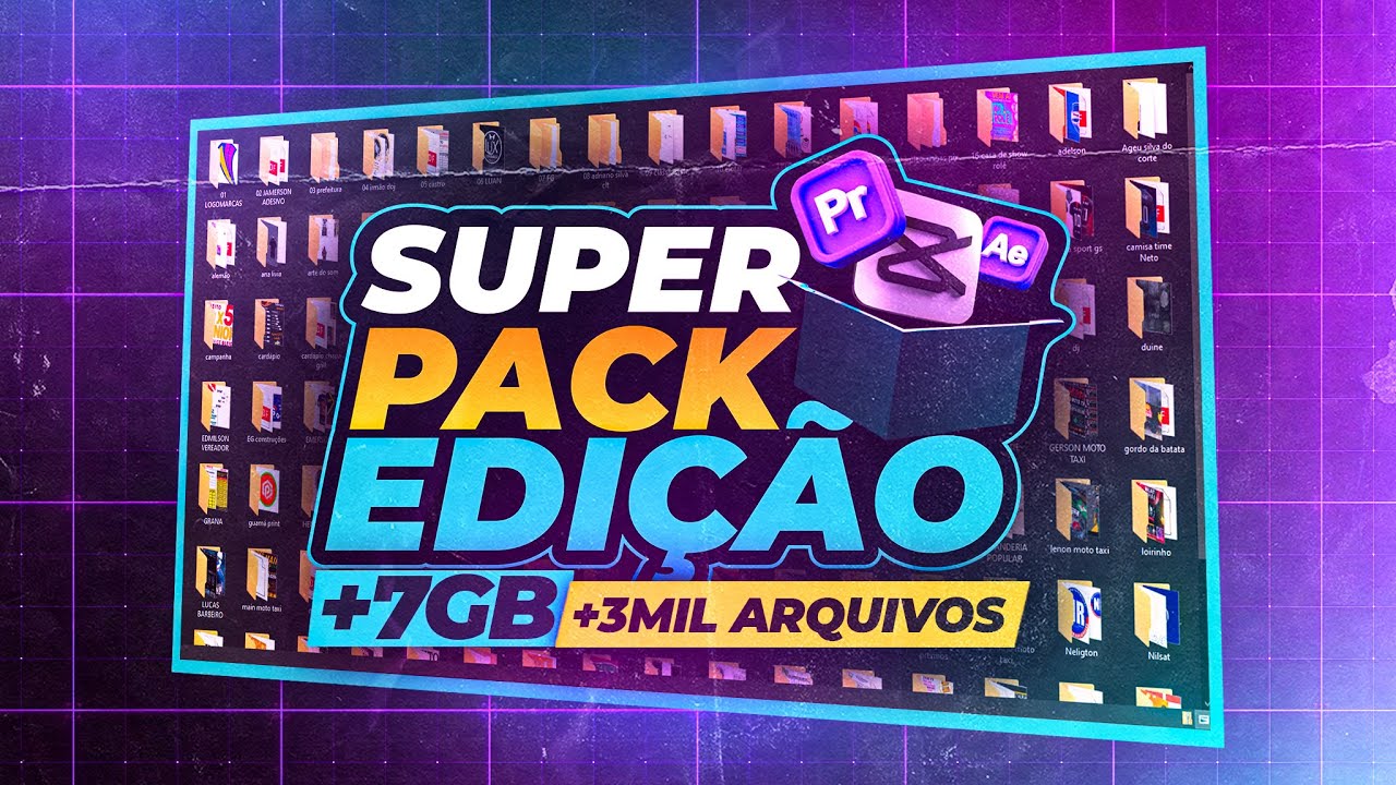 O MAIOR PACK DE EDIÇÃO 2026! (Memes, transições, thumbnail e efeitos sonoros) DE GRAÇA!