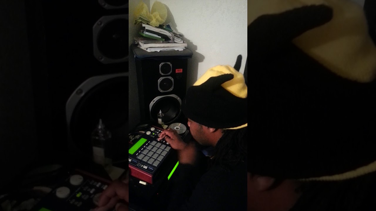 PC Tha Great - in studio making a beat 2014