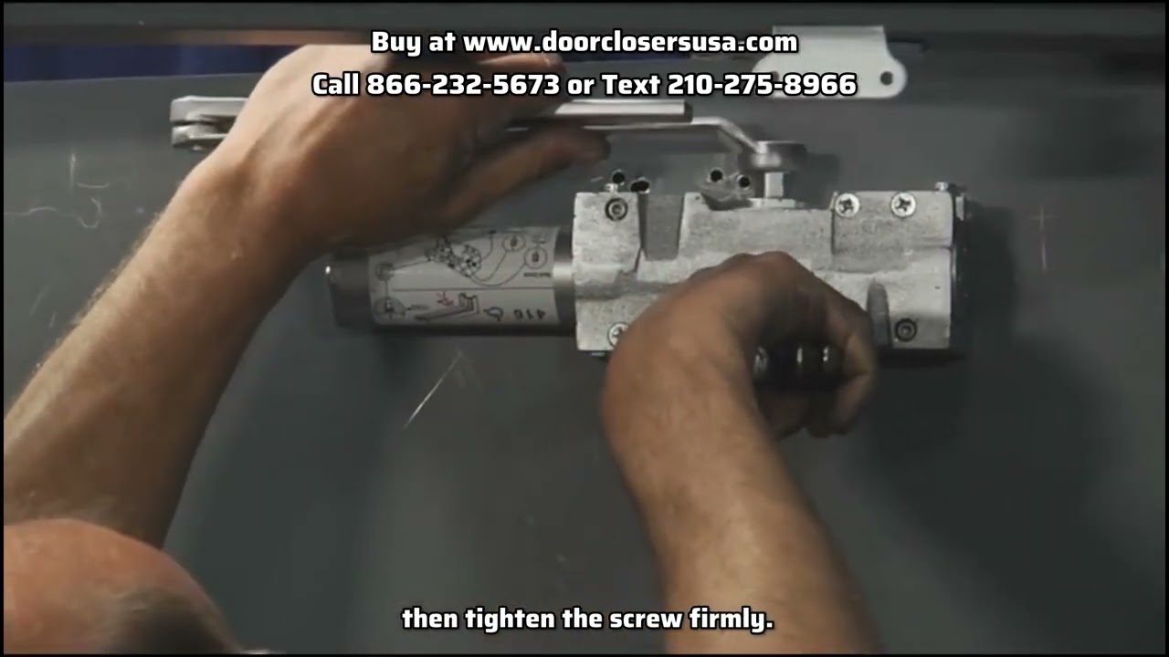 Установка доводчика Yale 5800 – параллельное крепление рычага (коммерческий класс 1) | Door Close...