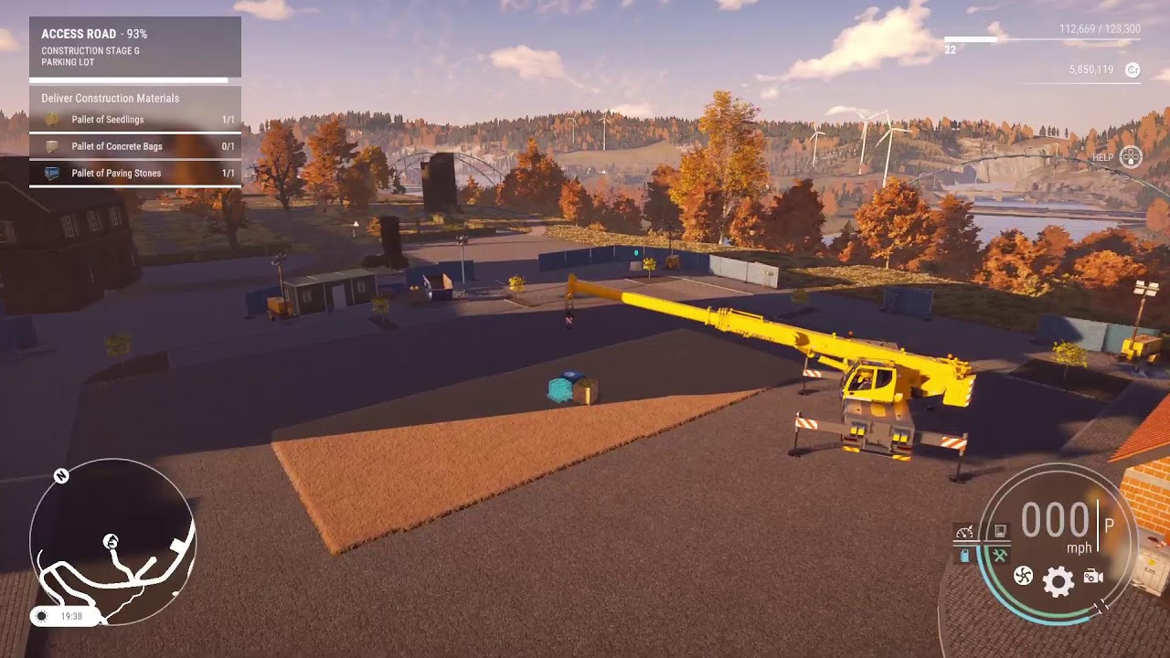 Construction simulation 2022 Ps5 EU MAP CASTLE FESTIVAL FINALE ACCESS ROAD BY THE GATES 🛣️