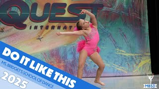 "Do It Like This" - Petite Jazz Solo - Ms. Bridget's School of Dance [2025]