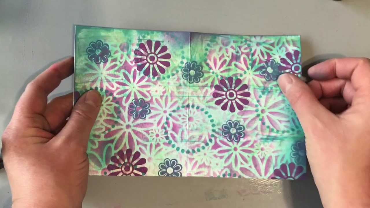 Mixed media mini art book!