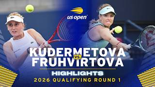 Polina Kudermetova vs. Linda Fruhvirtova Highlights | 2026 US Open Qualifying Round 1