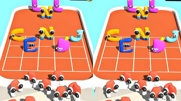 Merge alphabet lore run gameplay - abcdefghijklmnopqrstuvwxyz merge numbers || numberblocks merge