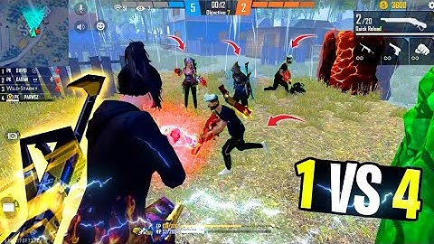 Free Fire 1 Vs 4 Clutch Movement 🔥 / #shorts #ffviral #freefireshorts #1vs4freefire #1v4clutch