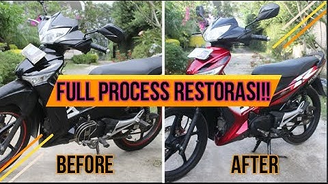 FULL PROCESS REPAINT HONDA SUPRA X 125