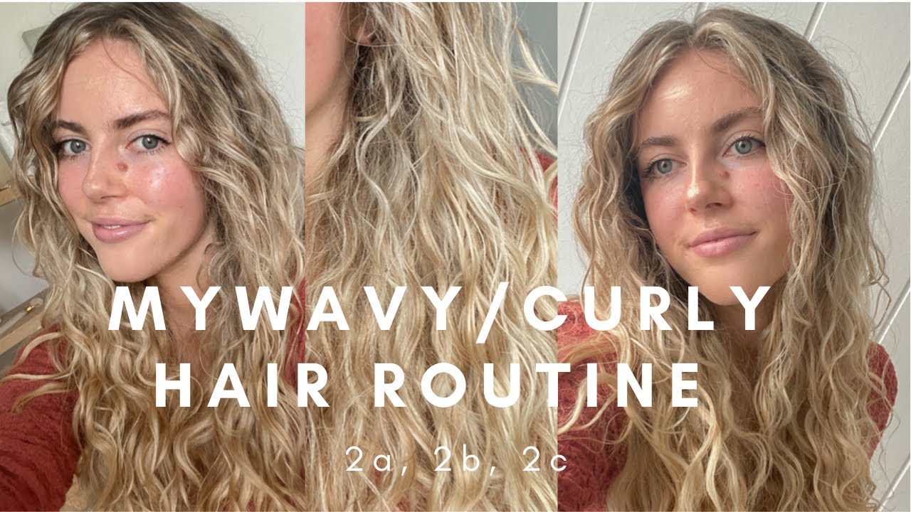 my wavy/curly hair routine 2a, 2b, 2c -with a diffuser! - YouTube