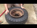 Mounting Split Rim Tire