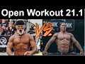 Noah Ohlsen vs 54 y/o 2x Masters Champion Kevin Koester | 2021 Crossfit Open Workout 21.1