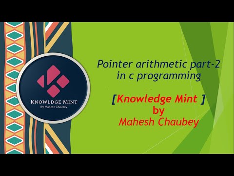 Pointer Arithmetic  in c programming part-2