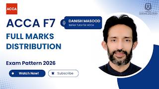 ACCA F7 / FR Exam Format 2026 | Complete Marks Breakdown
