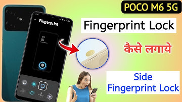Poco m6 5g Fingerprint Lock Kaise Lagaye || Poco m6 Fingerprint Lock Setting || Poco M6 5g