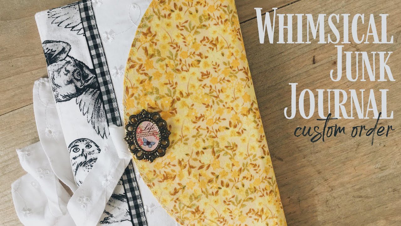 Whimsical Junk Journal - Custom order Flip Through - Diario hecho por encargo