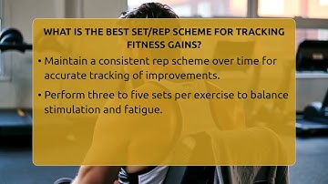 What Is The Best Set/rep Scheme For Tracking Fitness Gains? - High Energy Training Hub