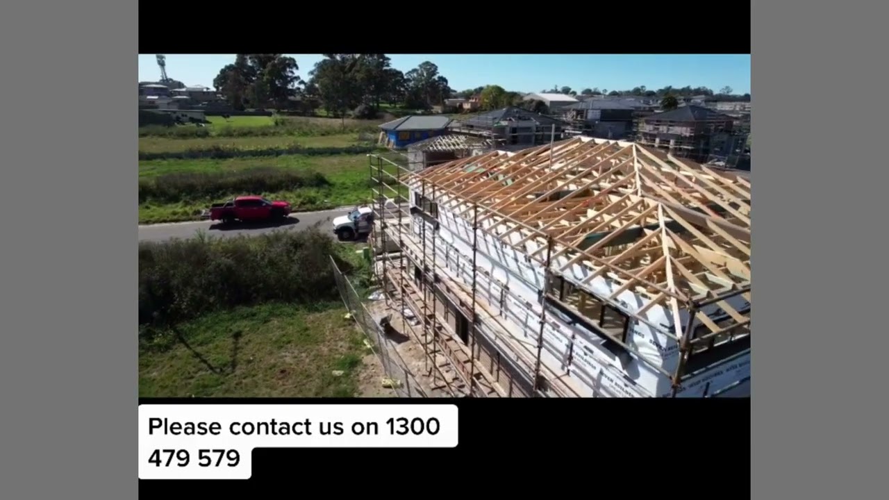 Sarking Stage Completed w/ our logo on the white Sarking!