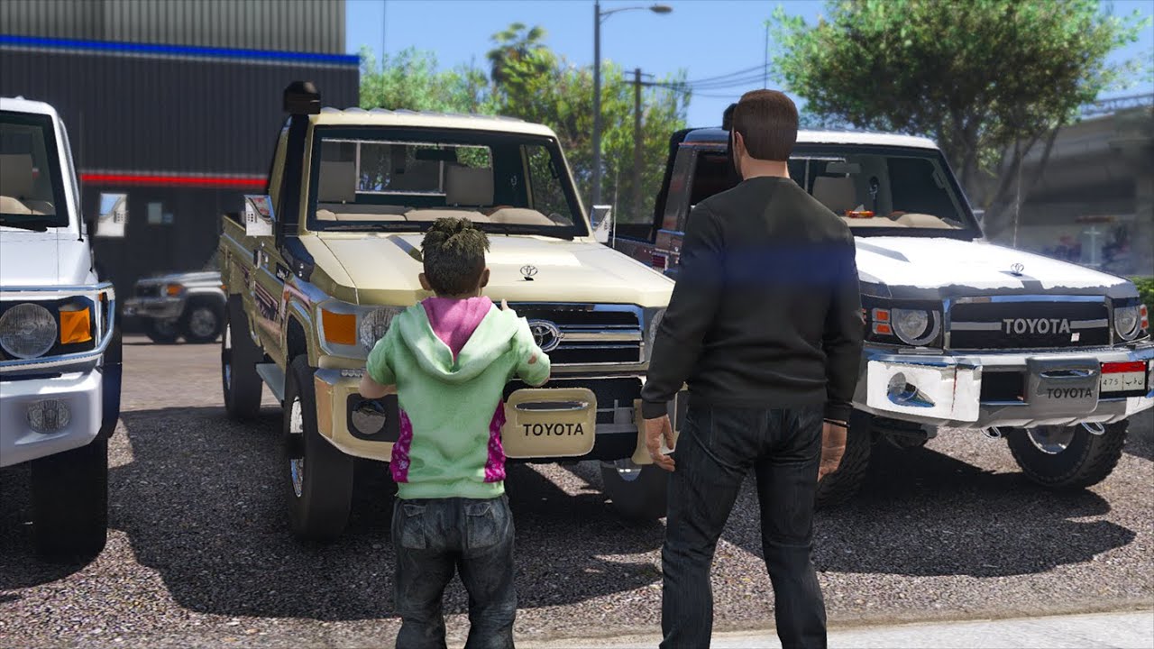 رجال فقير وعياله يحلمون يشترون شاص وتحقق حلمهم وصار شيء غير حياتهم : فلم GTA 5 V