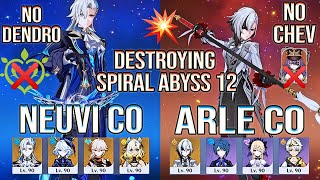 Neuvillette & Arlno Destroy Spiral Abyss 12 Genshin Impact