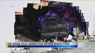 15-year-old arrested on reckless homicide charge after shooting, crash
