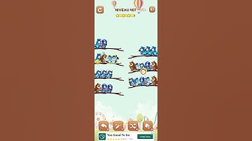 bird sort 2 color puzzle solution niveau 407 #games #gaming #puzzle #puzzlegame #androidgames