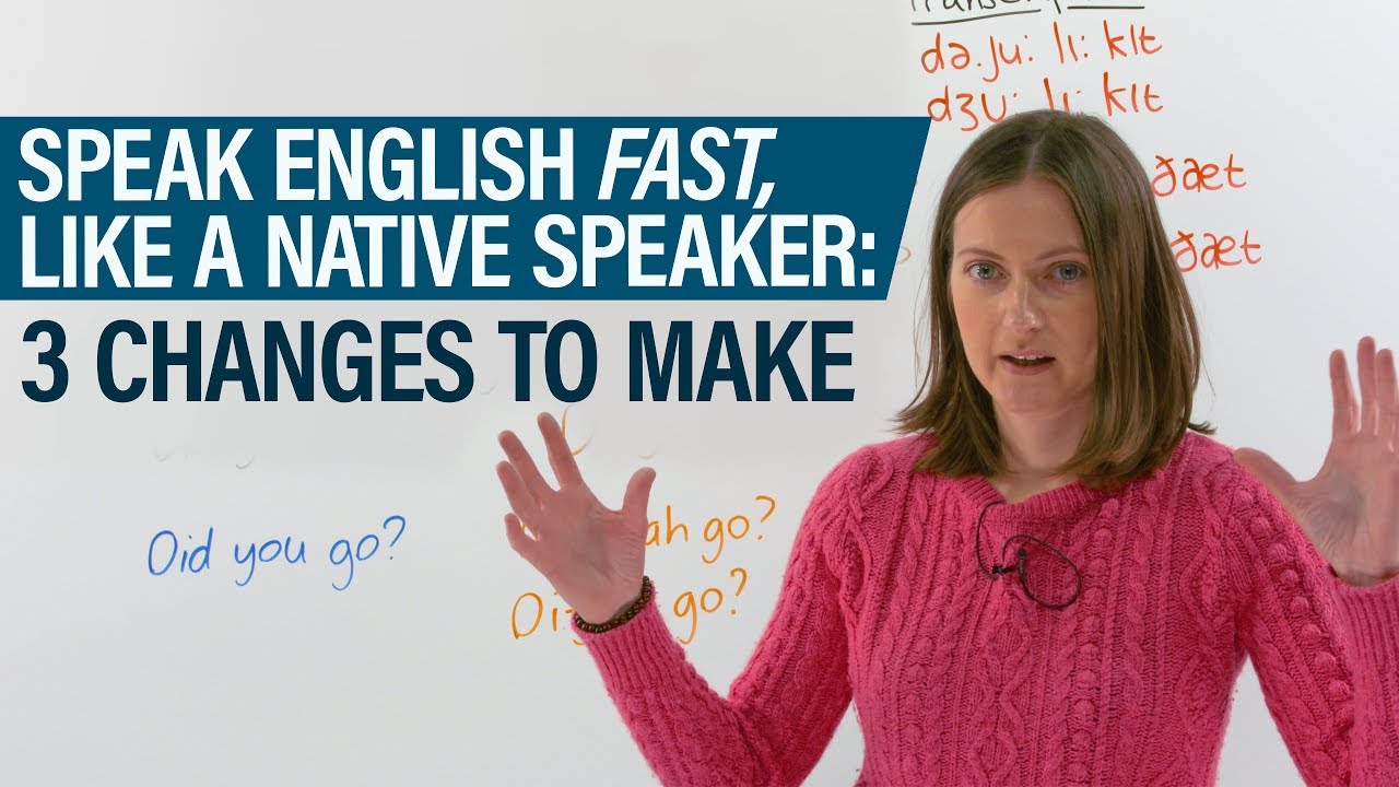 ⁣Speak English FAST, like a native speaker: 3 methods