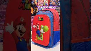 Mochila De Super Mario Y Yoshi  Primaria  Con Rueditas
