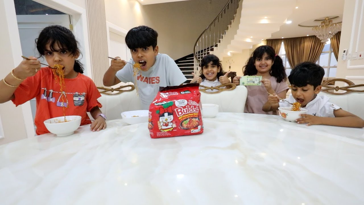 تحدي الأندومي الكوري الحار ! ليلى