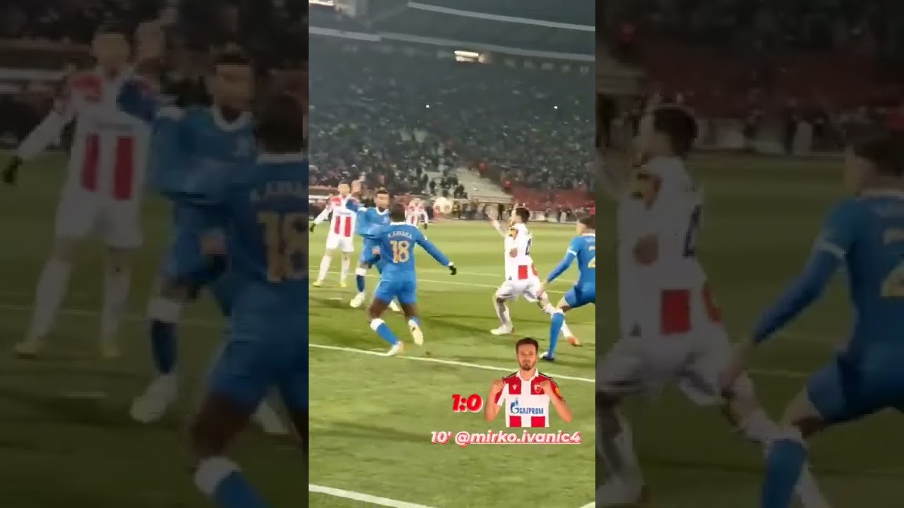 Mirko Ivanić gol! Crvena Zvezda vs Rangers 2:1 UEL