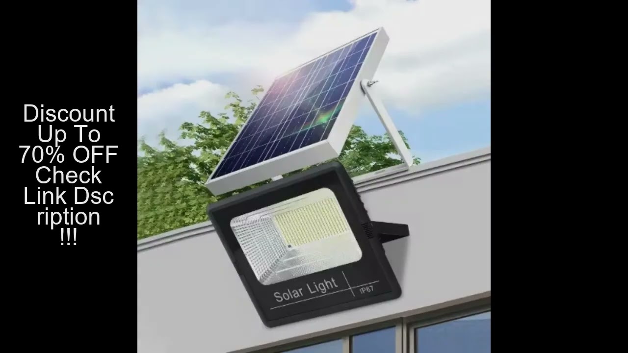 Solar Flood Lights Remote Control 25-500W Solar Powered Spotlight Outdoor Waterproof IP67 Villa Stre