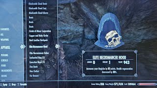 Skyrim Legendary Collector Series Episode 156 - Elite Necromancer Hood & Robes