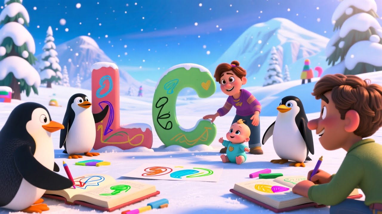 Penguin’s Snow ABC Time 🐧❄️ | Learn ABCs for Kids | Fun Winter Learning Adventure