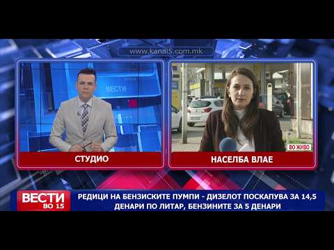 Дизелот поскапува за 14,5 денари по литар, бензините за 5 денари